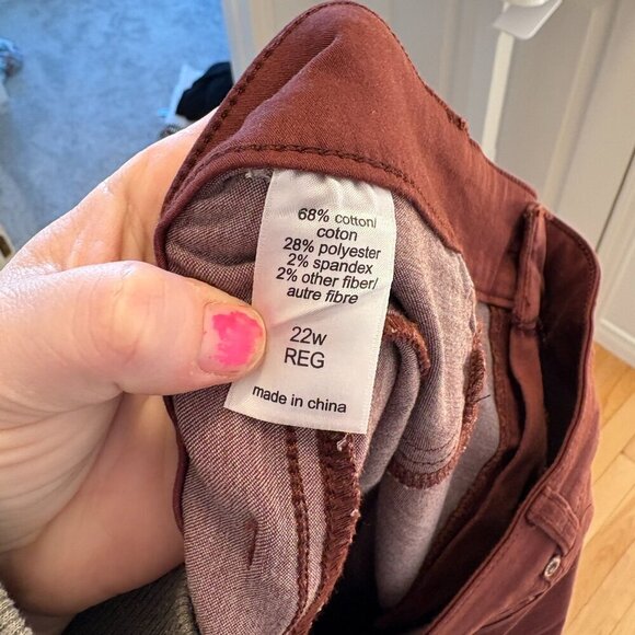 Maurices denim flex jeggings mid rise Size 22W Brown NWT - Picture 8 of 8